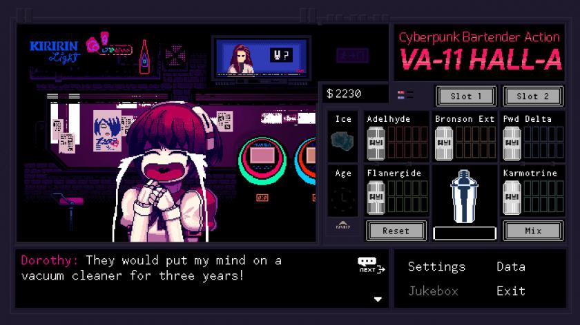 VA-11 HALL-A：赛博朋克酒保行动